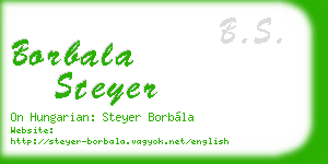 borbala steyer business card
